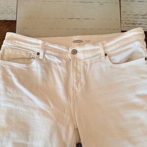Old Navy Women's Crisp White Boyfriend Jeans